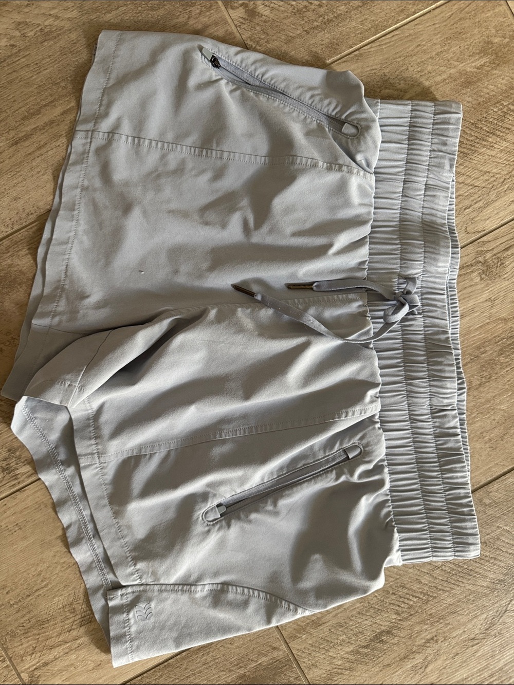 Light blue athletic shorts